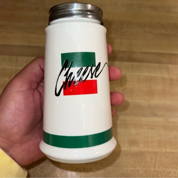 Vintage Ceramic Italian Parmigiana Cheese Shaker Mid Century Italian Flag - Picture 5 of 7
